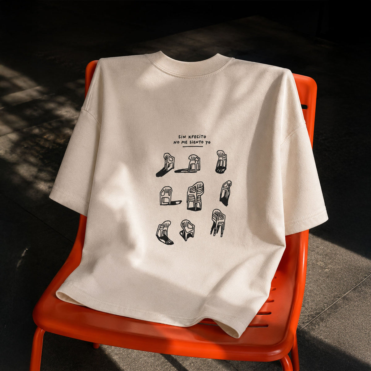 Camiseta Sin K-Fecito No Me Siento Yo Oversize
