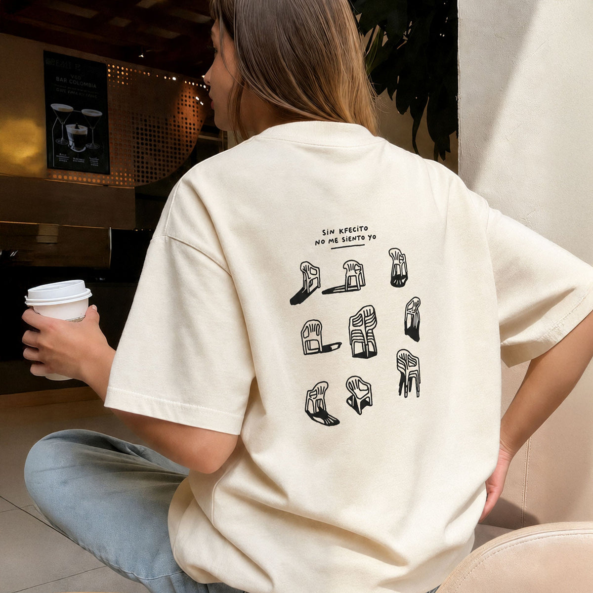 Camiseta Sin K-Fecito No Me Siento Yo Oversize